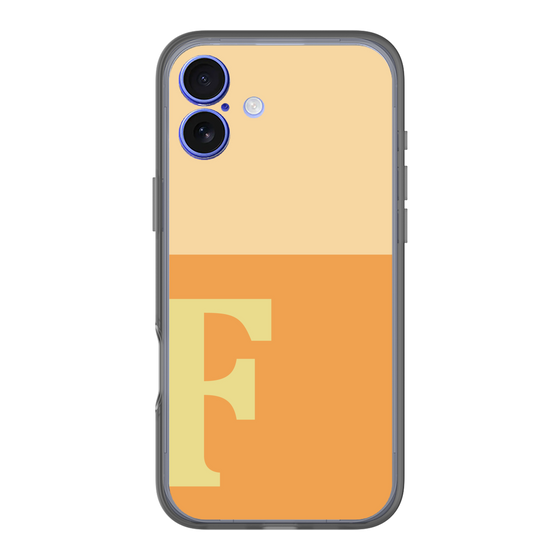 スリムプロテクションプレミアムケース［ オリジナル - initial two tone - F orange ］