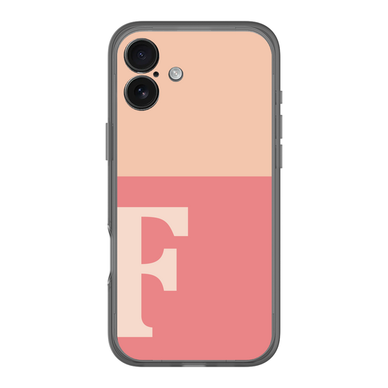 スリムプロテクションプレミアムケース［ オリジナル - initial two tone - F pink ］