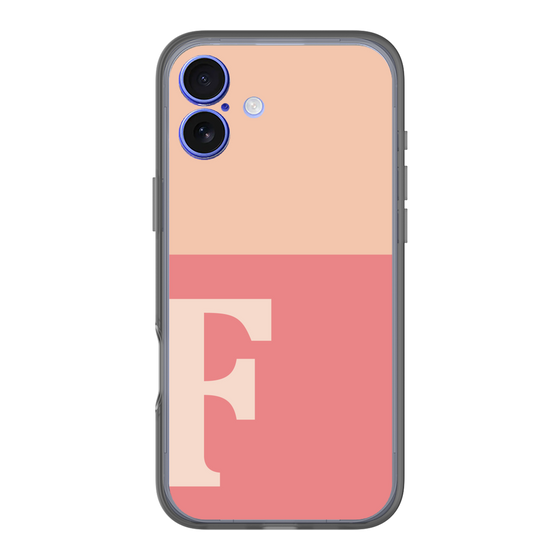 スリムプロテクションプレミアムケース［ オリジナル - initial two tone - F pink ］