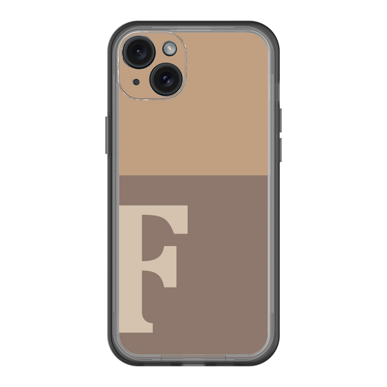 スリムプロテクションプレミアムケース［ オリジナル - initial two tone - F brown ］