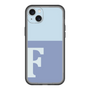 スリムプロテクションプレミアムケース［ オリジナル - initial two tone - F blue ］