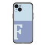 スリムプロテクションプレミアムケース［ オリジナル - initial two tone - F blue ］