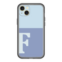 スリムプロテクションプレミアムケース［ オリジナル - initial two tone - F blue ］