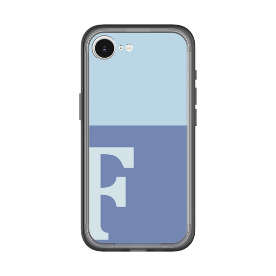 スリムプロテクションプレミアムケース［ オリジナル - initial two tone - F blue ］