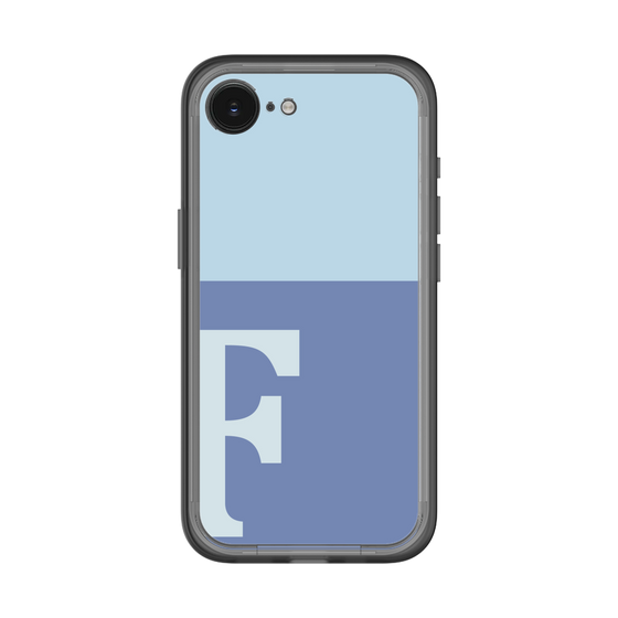 スリムプロテクションプレミアムケース［ オリジナル - initial two tone - F blue ］