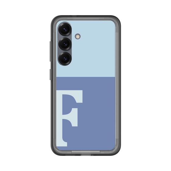 スリムプロテクションプレミアムケース［ オリジナル - initial two tone - F blue ］