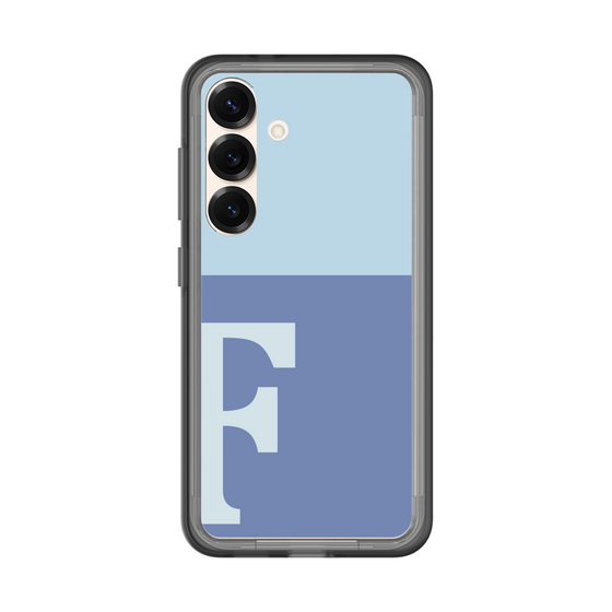 スリムプロテクションプレミアムケース［ オリジナル - initial two tone - F blue ］
