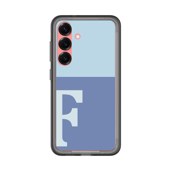 スリムプロテクションプレミアムケース［ オリジナル - initial two tone - F blue ］