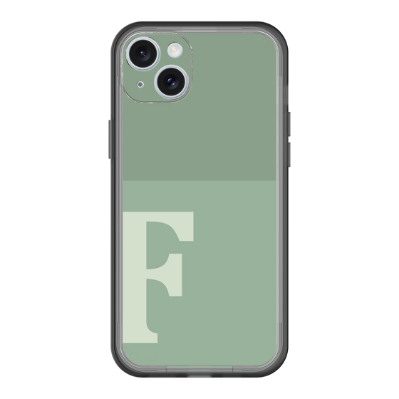 スリムプロテクションプレミアムケース［ オリジナル - initial two tone - F green ］