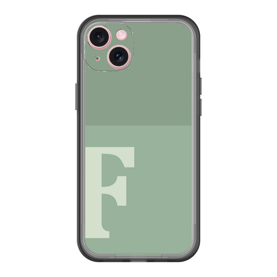 スリムプロテクションプレミアムケース［ オリジナル - initial two tone - F green ］