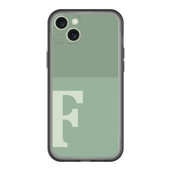 スリムプロテクションプレミアムケース［ オリジナル - initial two tone - F green ］