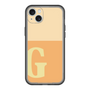 スリムプロテクションプレミアムケース［ オリジナル - initial two tone - G orange ］