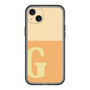 スリムプロテクションプレミアムケース［ オリジナル - initial two tone - G orange ］
