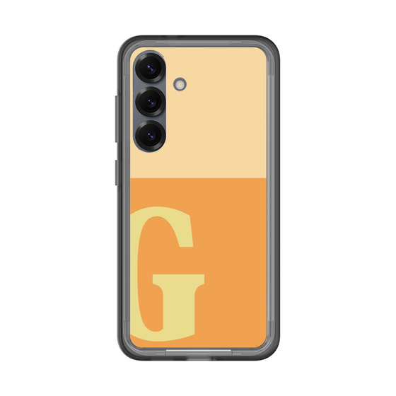 スリムプロテクションプレミアムケース［ オリジナル - initial two tone - G orange ］