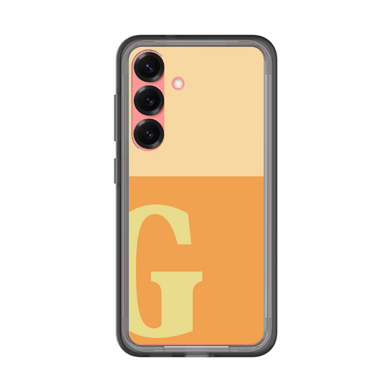 スリムプロテクションプレミアムケース［ オリジナル - initial two tone - G orange ］