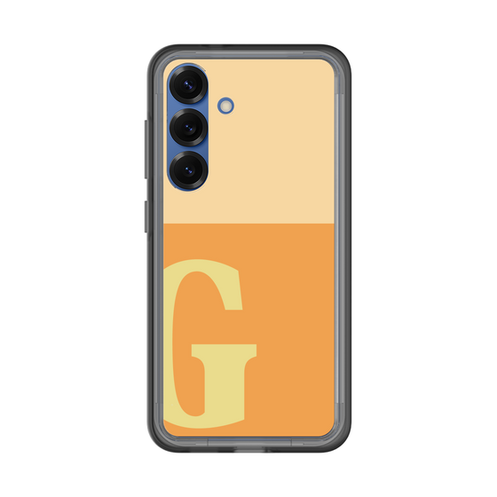 スリムプロテクションプレミアムケース［ オリジナル - initial two tone - G orange ］