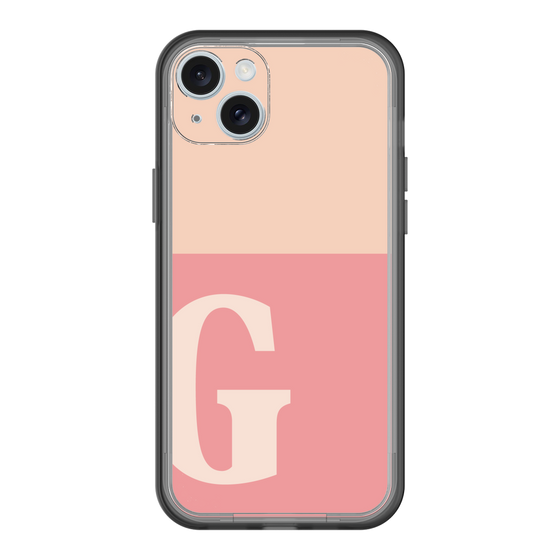 スリムプロテクションプレミアムケース［ オリジナル - initial two tone - G pink ］