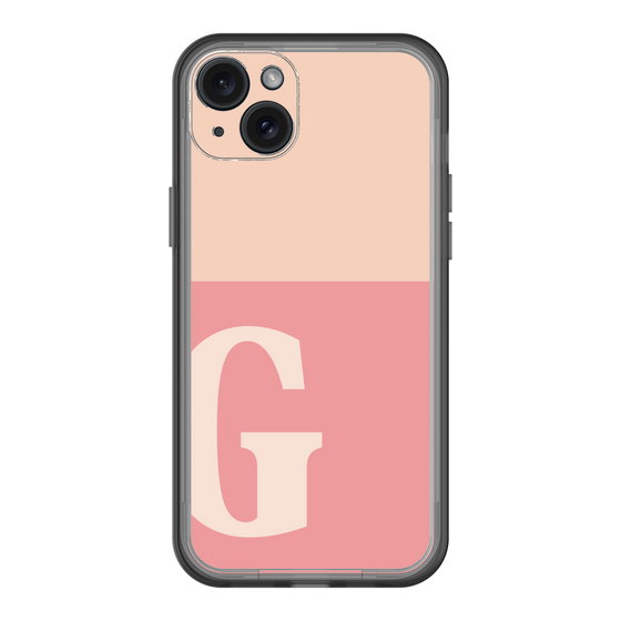 スリムプロテクションプレミアムケース［ オリジナル - initial two tone - G pink ］