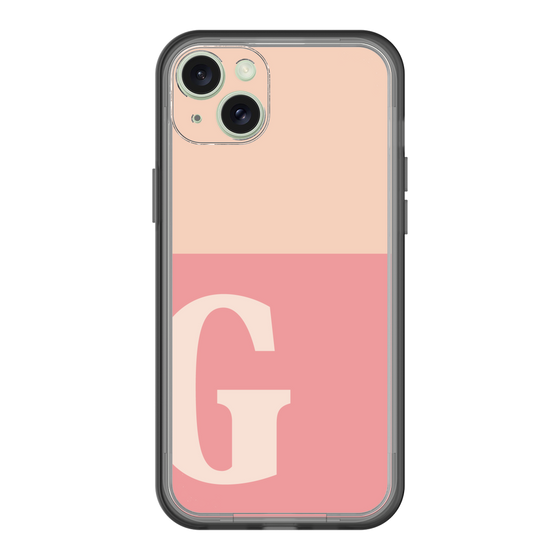 スリムプロテクションプレミアムケース［ オリジナル - initial two tone - G pink ］