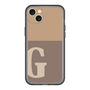 スリムプロテクションプレミアムケース［ オリジナル - initial two tone - G brown ］