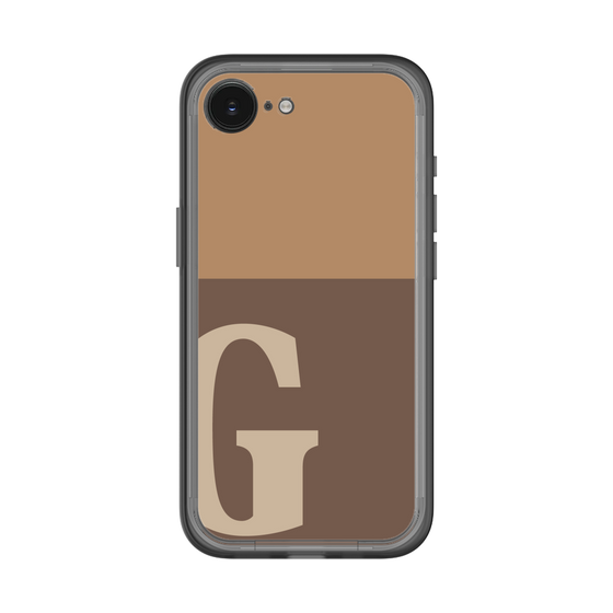 スリムプロテクションプレミアムケース［ オリジナル - initial two tone - G brown ］