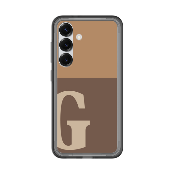 スリムプロテクションプレミアムケース［ オリジナル - initial two tone - G brown ］