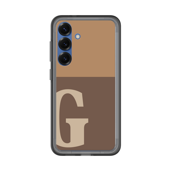 スリムプロテクションプレミアムケース［ オリジナル - initial two tone - G brown ］