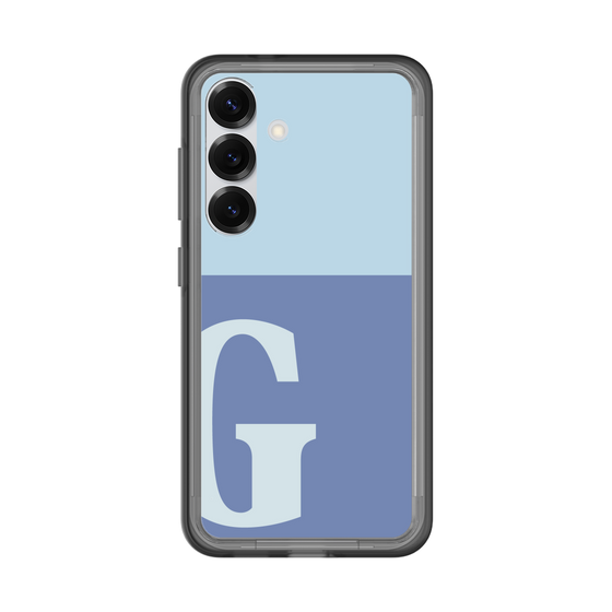 スリムプロテクションプレミアムケース［ オリジナル - initial two tone - G blue ］