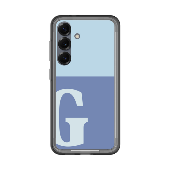 スリムプロテクションプレミアムケース［ オリジナル - initial two tone - G blue ］