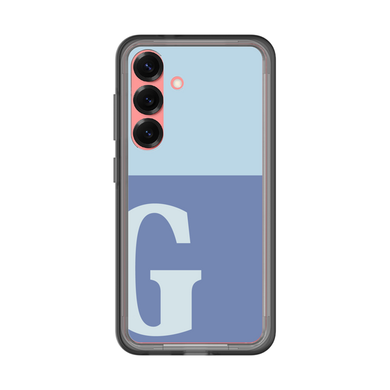 スリムプロテクションプレミアムケース［ オリジナル - initial two tone - G blue ］