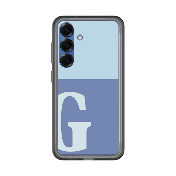 スリムプロテクションプレミアムケース［ オリジナル - initial two tone - G blue ］