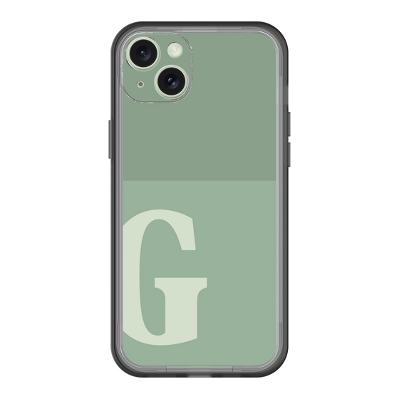 スリムプロテクションプレミアムケース［ オリジナル - initial two tone - G green ］