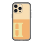スリムプロテクションプレミアムケース［ オリジナル - initial two tone - H orange ］