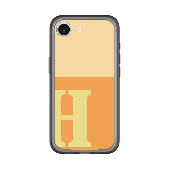 スリムプロテクションプレミアムケース［ オリジナル - initial two tone - H orange ］