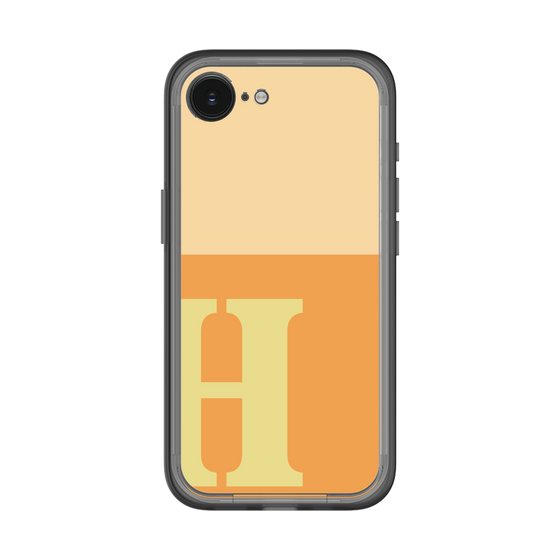 スリムプロテクションプレミアムケース［ オリジナル - initial two tone - H orange ］