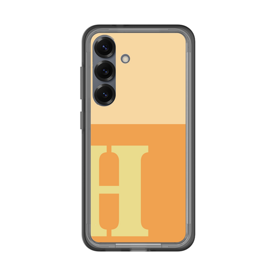 スリムプロテクションプレミアムケース［ オリジナル - initial two tone - H orange ］