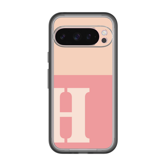 スリムプロテクションプレミアムケース［ オリジナル - initial two tone - H pink ］