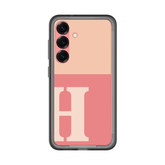 スリムプロテクションプレミアムケース［ オリジナル - initial two tone - H pink ］