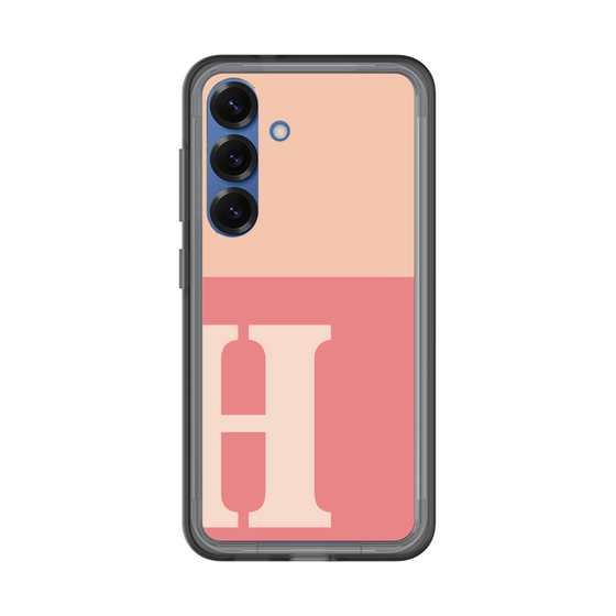 スリムプロテクションプレミアムケース［ オリジナル - initial two tone - H pink ］