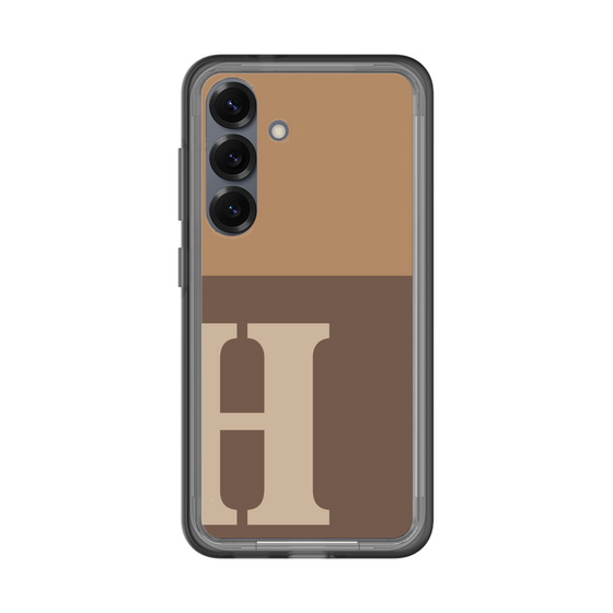 スリムプロテクションプレミアムケース［ オリジナル - initial two tone - H brown ］