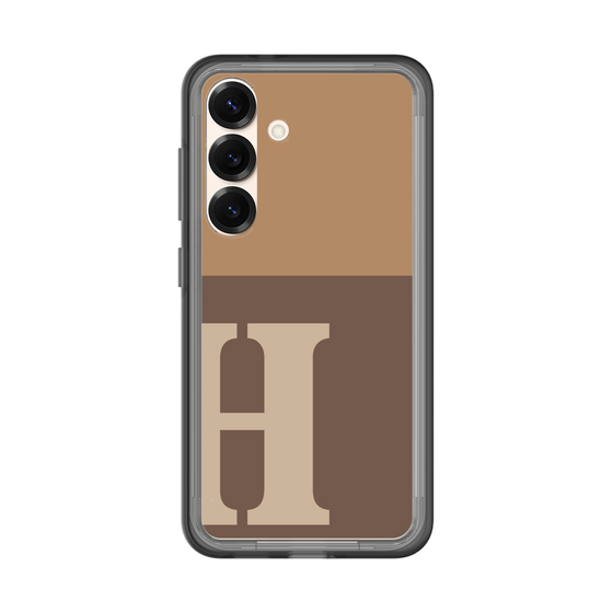 スリムプロテクションプレミアムケース［ オリジナル - initial two tone - H brown ］