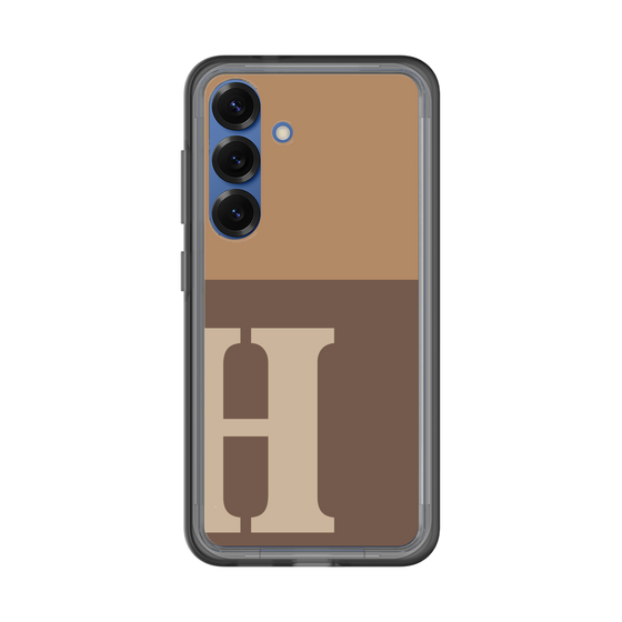 スリムプロテクションプレミアムケース［ オリジナル - initial two tone - H brown ］