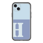 スリムプロテクションプレミアムケース［ オリジナル - initial two tone - H blue ］