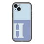 スリムプロテクションプレミアムケース［ オリジナル - initial two tone - H blue ］