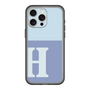 スリムプロテクションプレミアムケース［ オリジナル - initial two tone - H blue ］