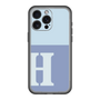 スリムプロテクションプレミアムケース［ オリジナル - initial two tone - H blue ］
