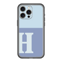 スリムプロテクションプレミアムケース［ オリジナル - initial two tone - H blue ］