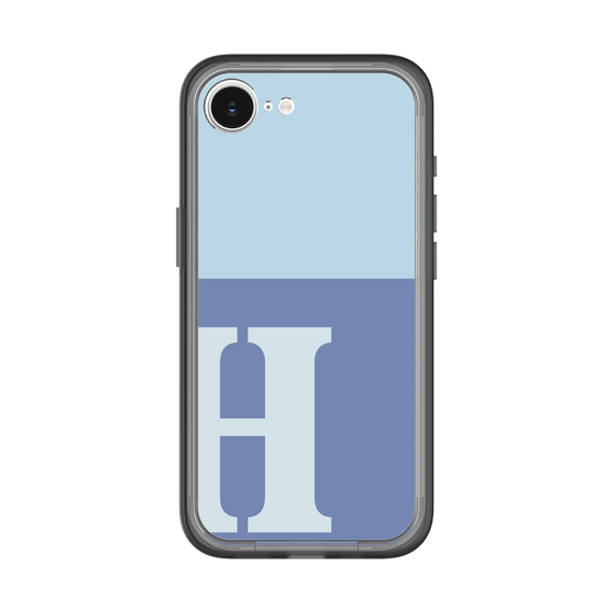 スリムプロテクションプレミアムケース［ オリジナル - initial two tone - H blue ］