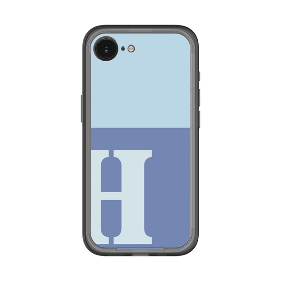 スリムプロテクションプレミアムケース［ オリジナル - initial two tone - H blue ］