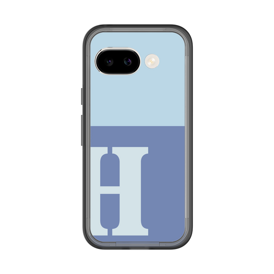 スリムプロテクションプレミアムケース［ オリジナル - initial two tone - H blue ］